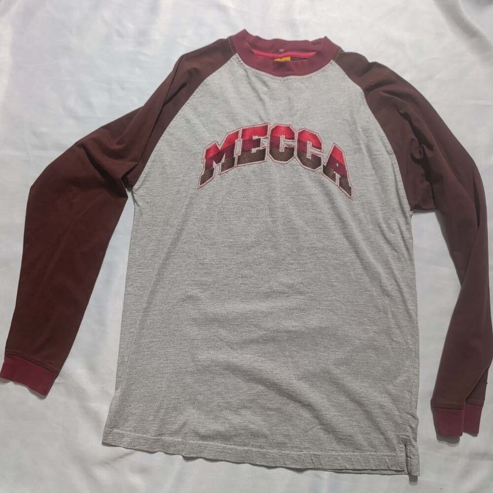 Mecca Long Sleeve Raglan T-Shirt Gray Brown